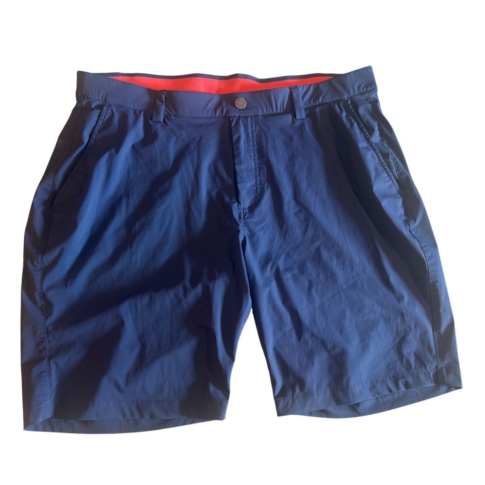 Redvanly Mens Navy Blue Performance Golf Shorts XL Stretch Moisture Wicking